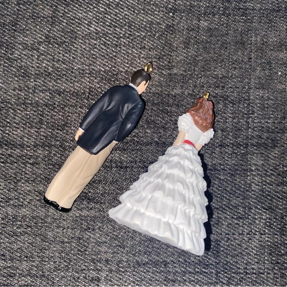 Gone with the Wind Scarlet O'Hara Rhett Butler‎ Figurine Ornament Set Of 2